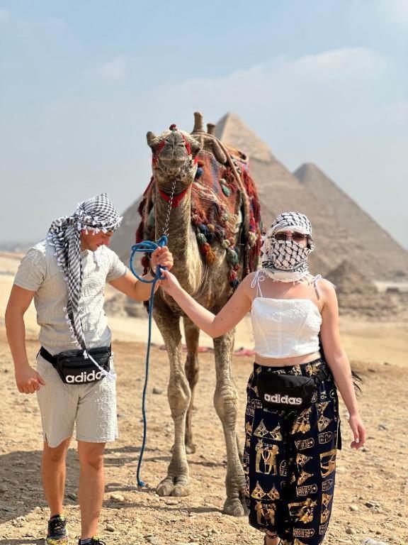 Unique Pyramids Boutique Inn Kafret el-Gabal Exteriör bild